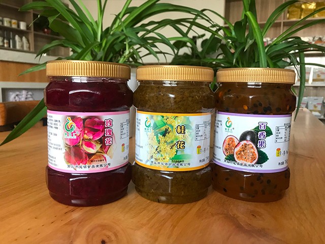 玫瑰花花茶、桂花花茶、百香果花茶