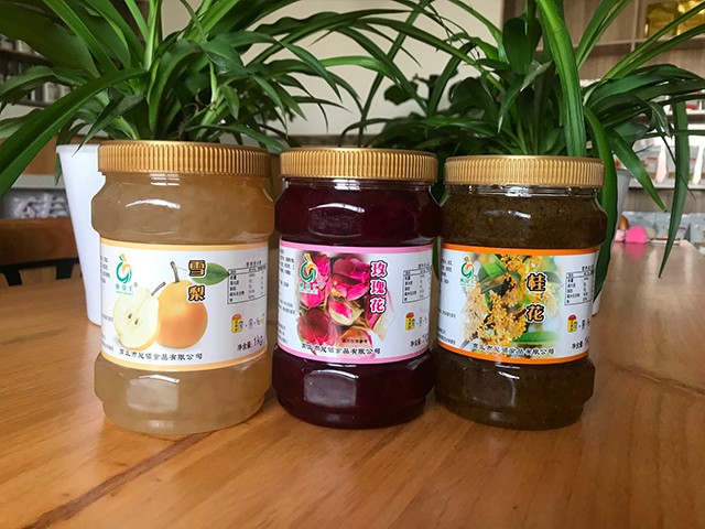 雪梨花茶、玫瑰花花茶、桂花花茶